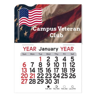 Adhesive Peel-N-Stick® Calendar - American Flag