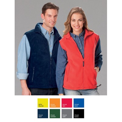 Adult Micro Fleece Zip-Front Vest