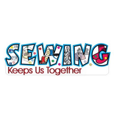 Sewing Slogan Executive Magnet w/ Full Magnetic Back (10 Square Inch)