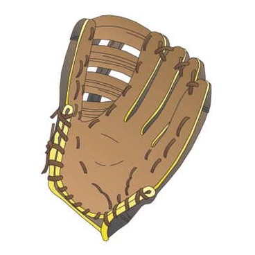 Baseball Glove Promotional Magnet w/ Strip Magnet (10 Square Inch)