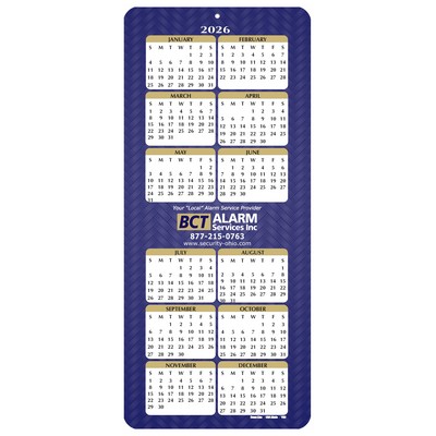 Year at a Glance Calendar Cards (4"x 9")