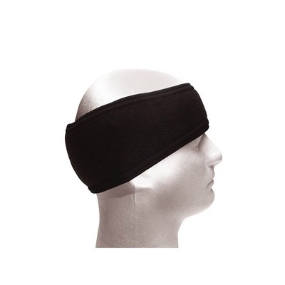 Black 2-Ply Extended Cold Weather Poly Headband