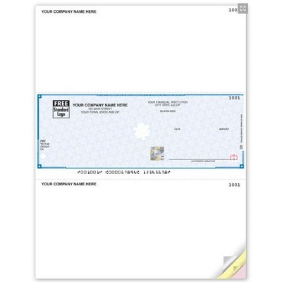 High Security Laser Middle Multi-Purpose Checks (1 Part)