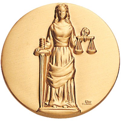2" Justice Stamped Medallion Insert Disc