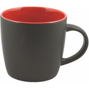 12 Oz. Sterling Black Matte Out/Glossy Inside Mug