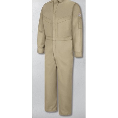 Bulwark™ Men's Twill Deluxe Flame Resistant Coverall - Khaki Tan