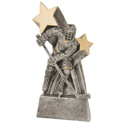 6" Hockey Super Star Resin Figure Trophy
