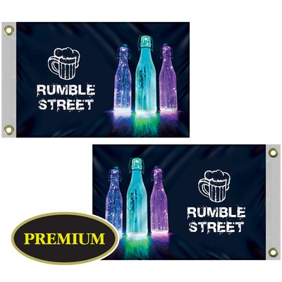 12" x 18" Double Sided Digitally Printed Knitted Polyester Flags