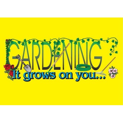Gardener Slogan Metal Photo Magnet (2½"x2½")