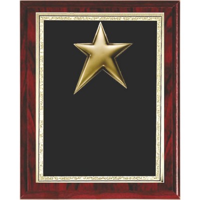Mahogany Brown Star Plaque (9"x 12")