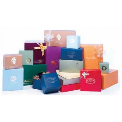 Matte Colors on Kraft 2 Piece Lock Corner Box (6"x6"x6")