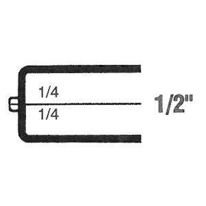 Rigid Clear Hinged Plastic Box (1 5/8"x1 5/8"x1/2")