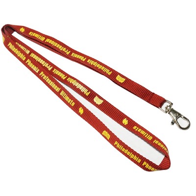 1/2" Maroon Polyester Lanyard (12 mm)