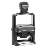 Trodat Self-Inking Die Plate Dater/Numberer's Stamp w/2 Color Pad (2 1/4"x1 7/16")