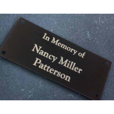 Aluminum Name Plates 4"x8"