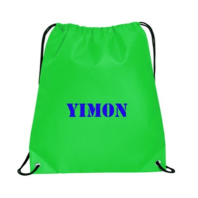 Polyester and Nylon Drawstring Backpack