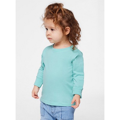 Rabbit Skins Toddler Crew Neck Long Sleeve Fine Jersey T-Shirt