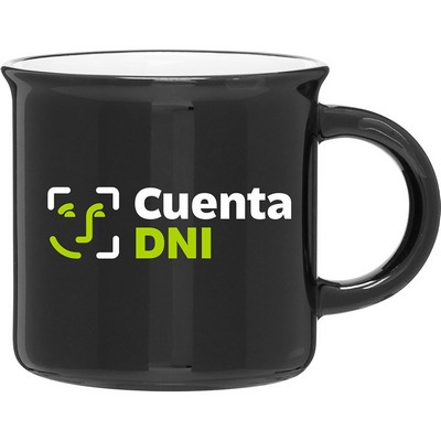 15 oz Ventura Ceramic Mug (Black/White)