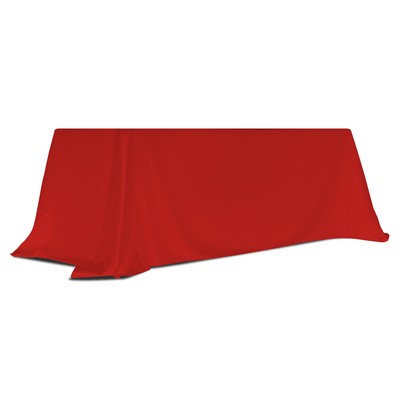 Red 6' - 8' Convertible Table Throw (Blank) 8'