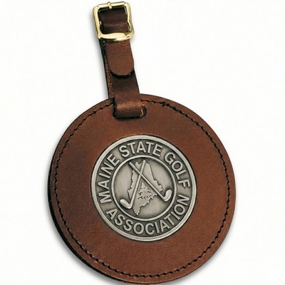 Medallion Luggage Tag w/ Die Struck Nickel Insert