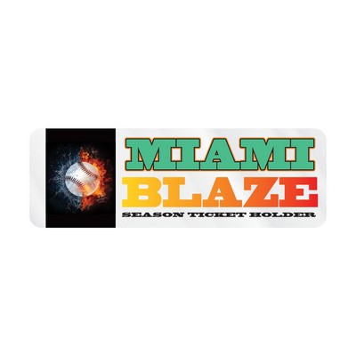 Rectangle Sticker | Round Corners | 1" x 3" | Clear Static | Static Back | Digital