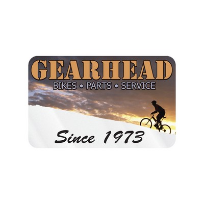 Rectangle Sticker | Round Corners | 2 1/2" x 4" | Clear Static | Static Back | Digital