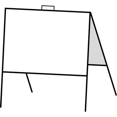 Black Angle A-Frame Sign Holder with Handle (18" x 24")