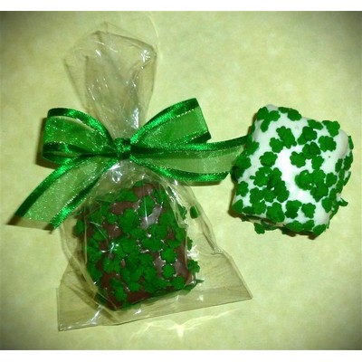 Shamrock Marshmallow Chocolate Crispy Bite