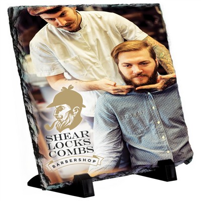 Full Color Square Gloss Stone Plaque 5 1/2 x 5 1/2"