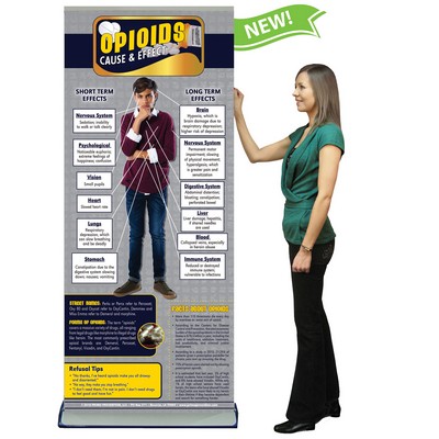 Opioids Cause & Effect Retractable Banner