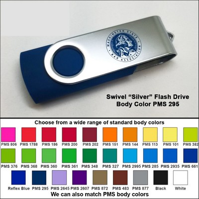 Swivel Flash Drive - 8 GB Memory - Body PMS 295