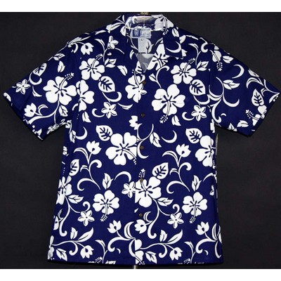 Hawaiian Shirt (DEEP INVENTORY)- 100% Cotton Poplin Tropical Print w/ Coconut Buttons (S-4XL)