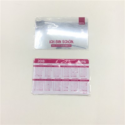 Mirror Calendar Card