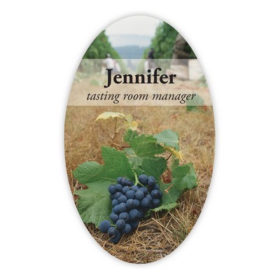 Rounded Oval Nameplate (4.625"x7.625")