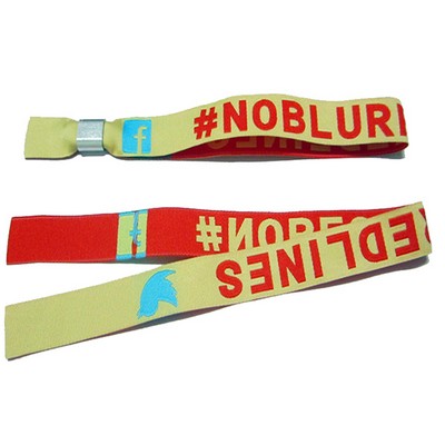 5/8" Woven Wristbands with Secure Metal Clasp