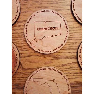 Hardwood State Coasters