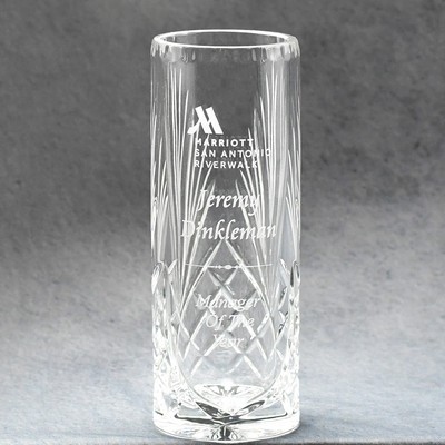 Crystal Cylinder Vase - 12"