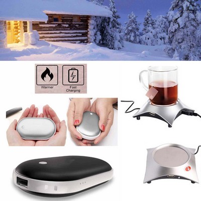 iBank ® Hand Warmer + 5200mAh Power Bank Charger + Cup Warmer (Black)