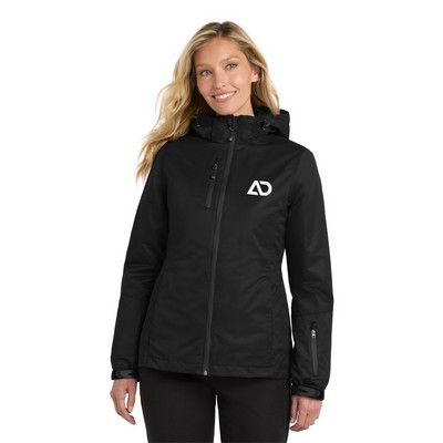 Port Authority® Women's Vortex Waterproof 3-in-1 Embroidered Jacket