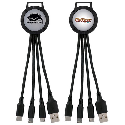 Light Up Two Tone 3-in-1 Charging Cable