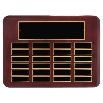 Rosewood Piano Perpetual Plaque, 11 x 15", 24 plates