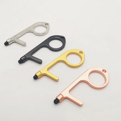 Zinc Alloy Key Chain With Stylus Touch End