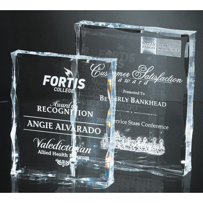 Acrylic Block with Scallop Edge