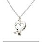 Jilco Inc. Sterling Silver Freeform Heart Necklace