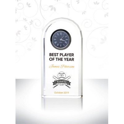 Exquisite Arch Crystal Clock