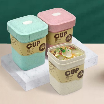 550ml Leak Proof Breakfast Soup Cup Lunch Box Food Container