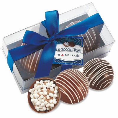 Mega Hot Chocolate Bomb Gift Box - Original Flavor - 2 Pack - Classic Milk & Classic Dark