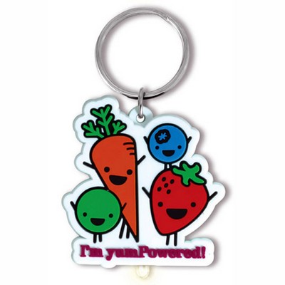 1½" Rubber Softies LED Key Tag