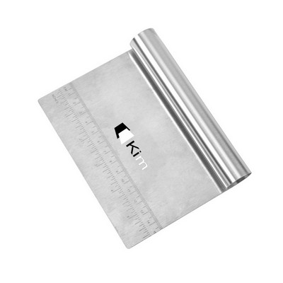 Graduated Stainless Steel Dough Cake Cream Scraper