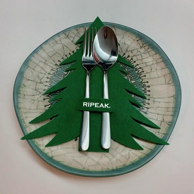 Tableware Holder Knifes Forks Silverware Pouch Pockets Christmas Tree Table Decorations Centerpieces